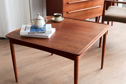 丹麥 柚木 邊框 方型 邊桌 咖啡桌 OLDANMARK