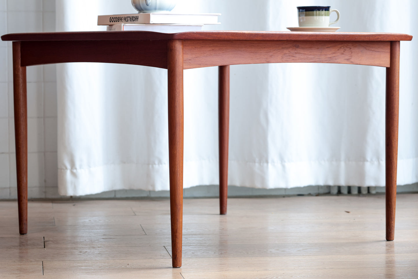 丹麥 柚木 邊框 方型 邊桌 咖啡桌 OLDANMARK