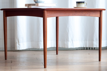 丹麥 柚木 邊框 方型 邊桌 咖啡桌 OLDANMARK