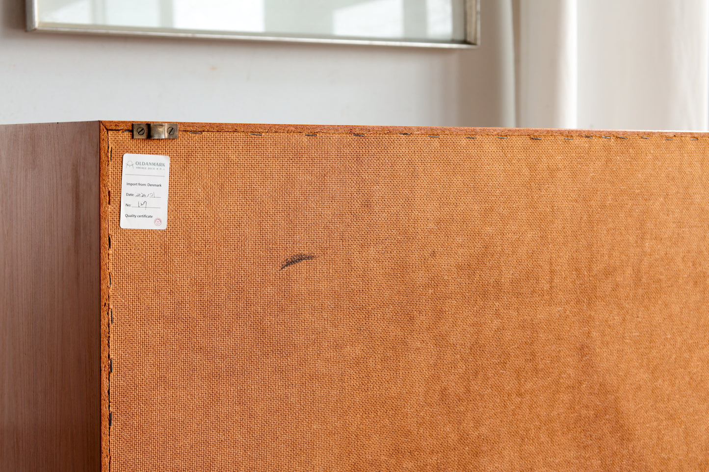 丹麥 柚木 藤編 復古 斜面 五斗櫃 OLDANMARK