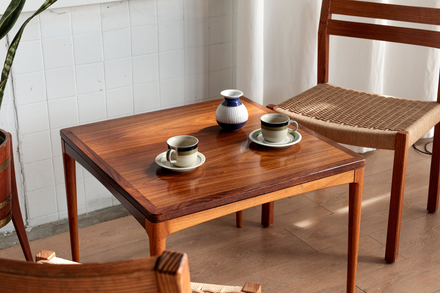 丹麥 玫瑰木 方型邊桌 咖啡桌 OLDANMARK