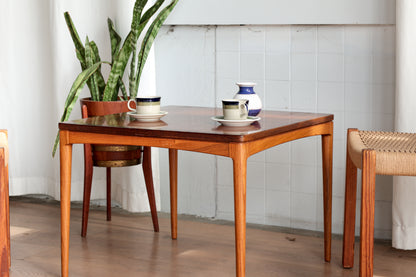 丹麥 玫瑰木 方型邊桌 咖啡桌 OLDANMARK