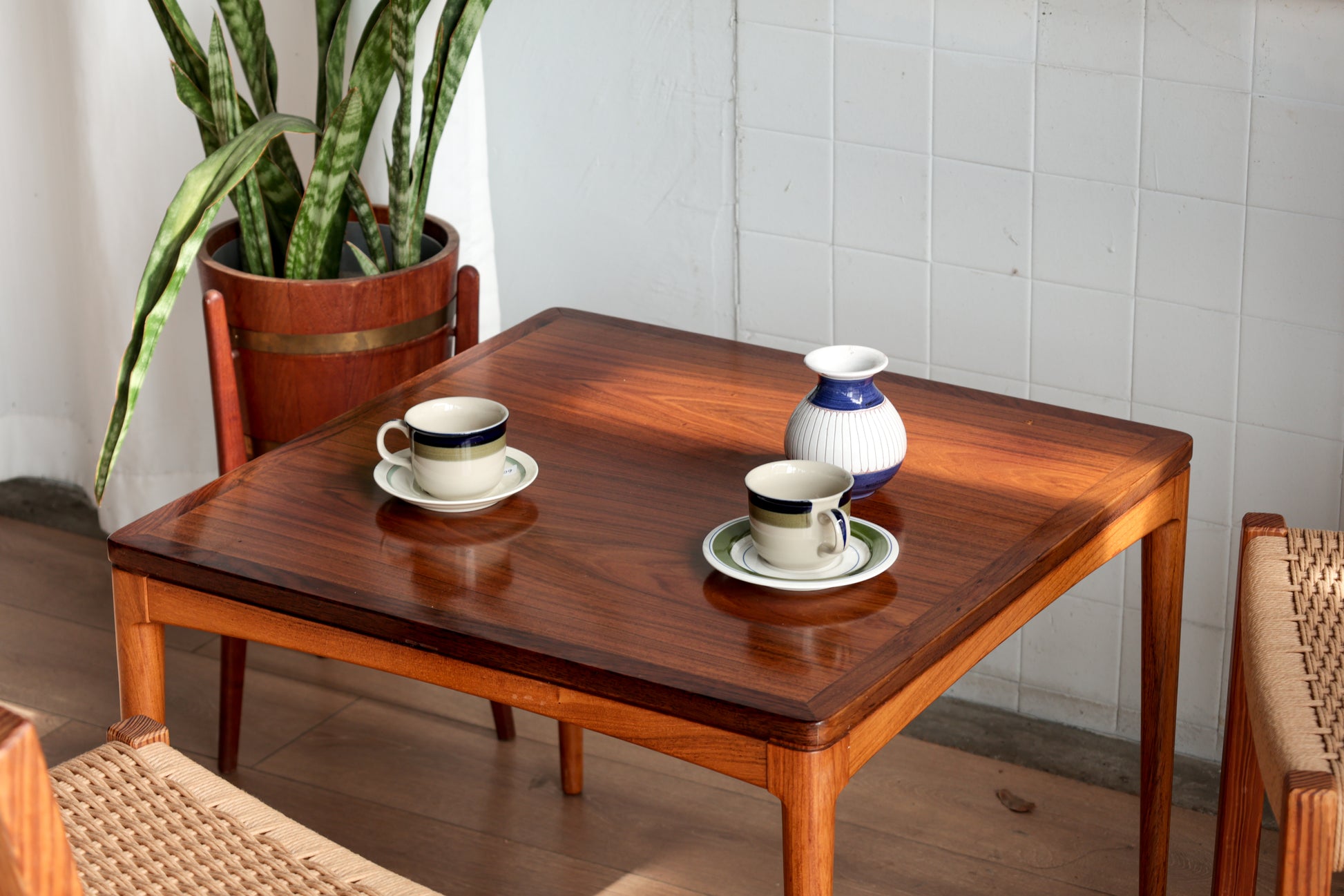 丹麥 玫瑰木 方型邊桌 咖啡桌 OLDANMARK