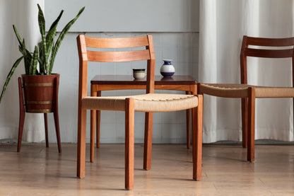 丹麥 J.L. Møller Model 401 實木編織餐椅 OLDANMARK