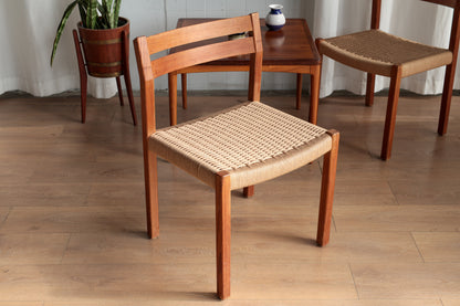 丹麥 J.L. Møller Model 401 實木編織餐椅 OLDANMARK