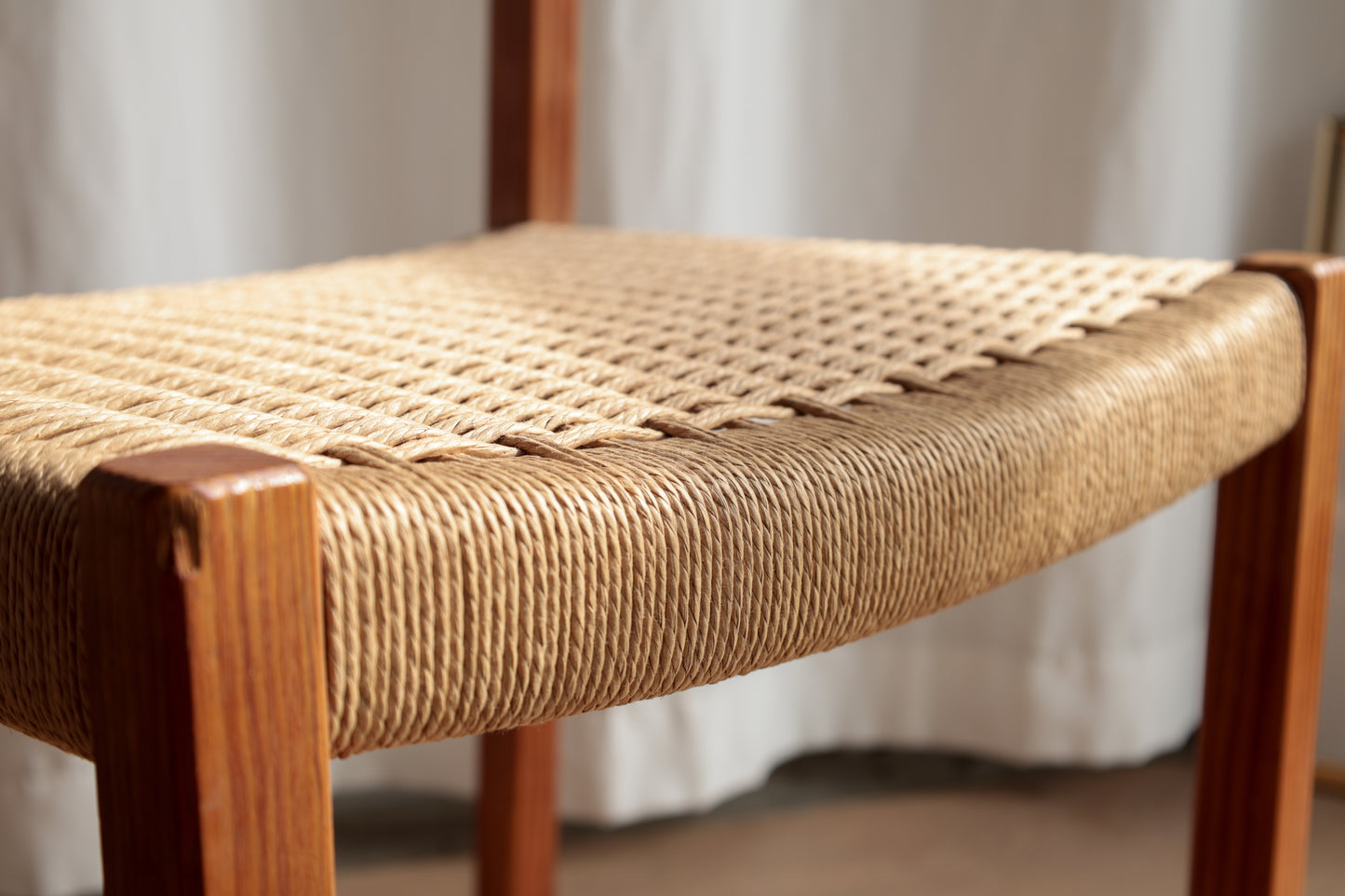 丹麥 J.L. Møller Model 401 實木編織餐椅 OLDANMARK