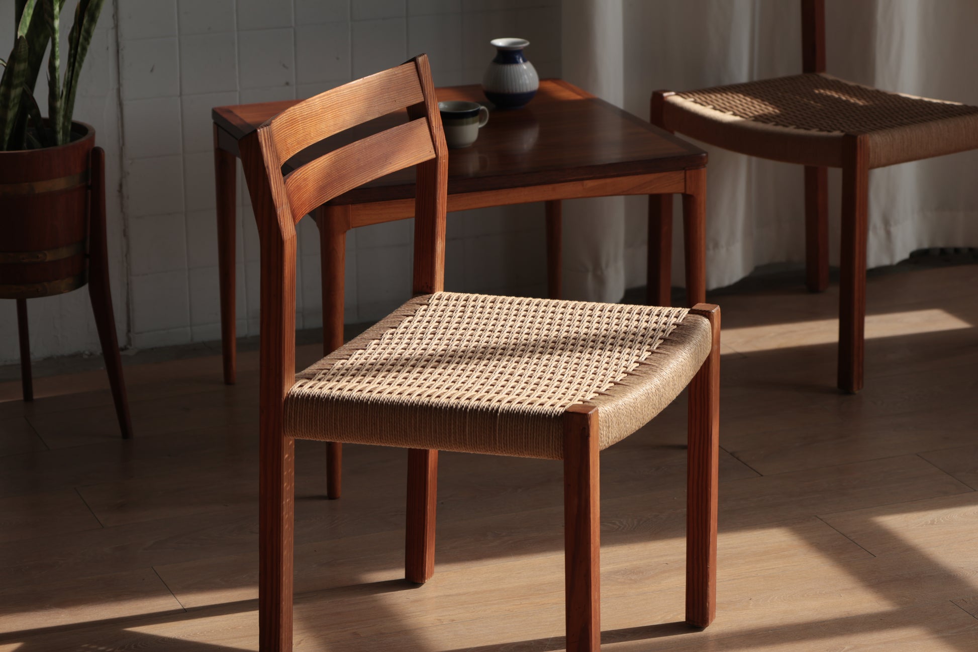 丹麥 J.L. Møller Model 401 實木編織餐椅 OLDANMARK