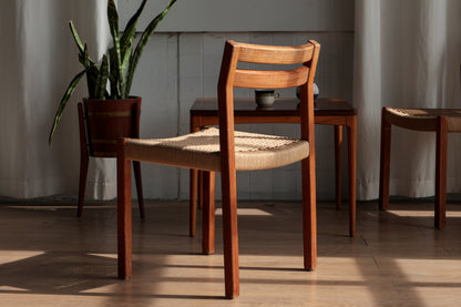 丹麥 J.L. Møller Model 401 實木編織餐椅 OLDANMARK