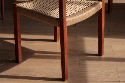 丹麥 J.L. Møller Model 401 實木編織餐椅 OLDANMARK