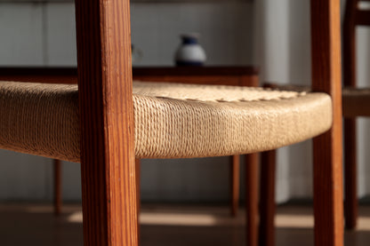 丹麥 J.L. Møller Model 401 實木編織餐椅 OLDANMARK