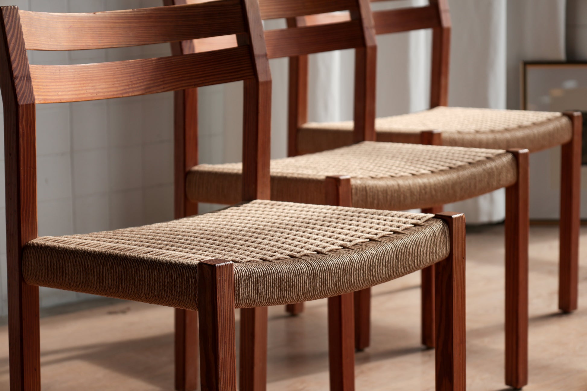 丹麥 J.L. Møller Model 401 實木編織餐椅 OLDANMARK