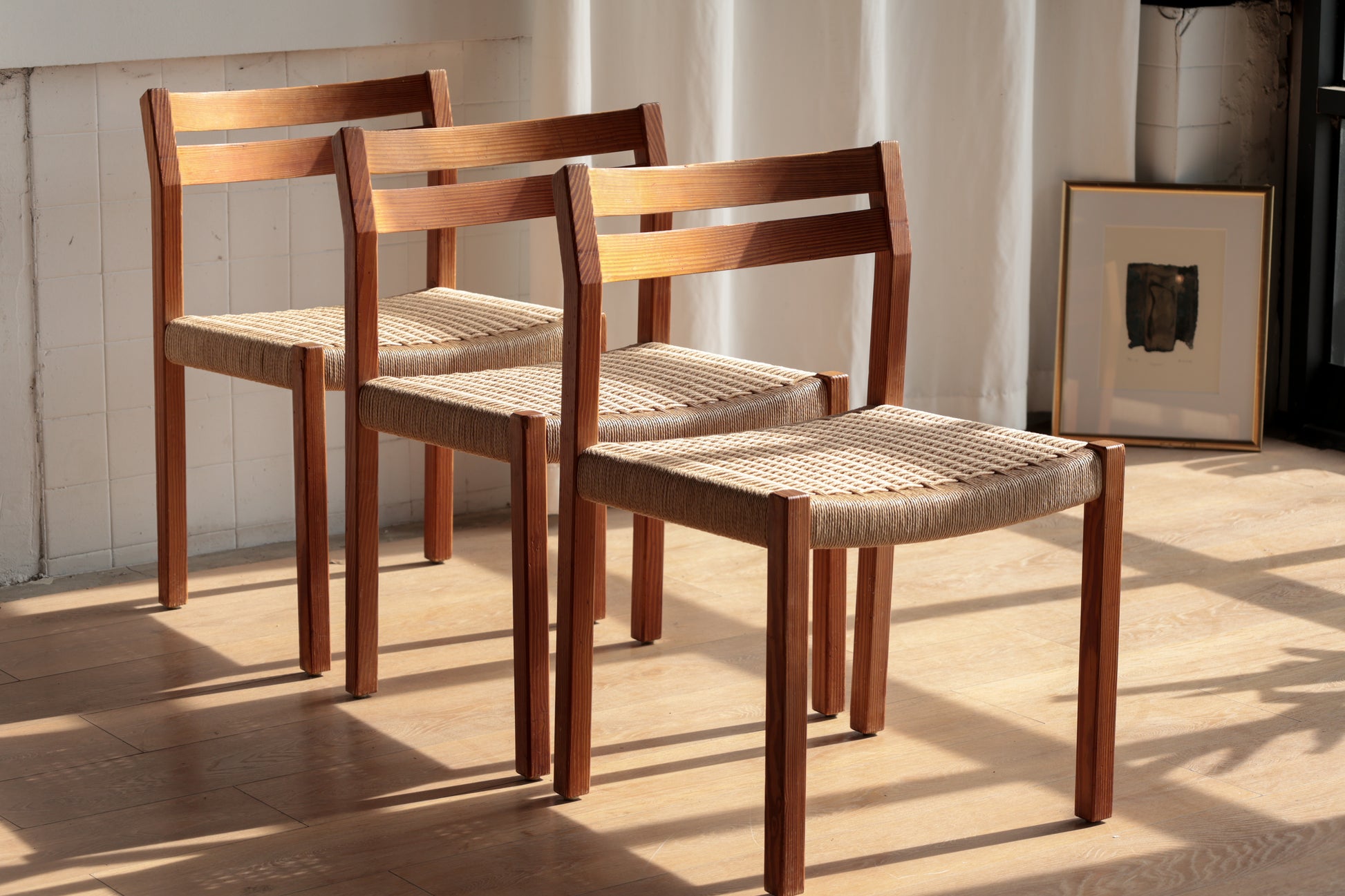 丹麥 J.L. Møller Model 401 實木編織餐椅 OLDANMARK