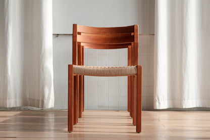 丹麥 J.L. Møller Model 401 實木編織餐椅 OLDANMARK