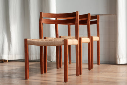 丹麥 J.L. Møller Model 401 實木編織餐椅 OLDANMARK