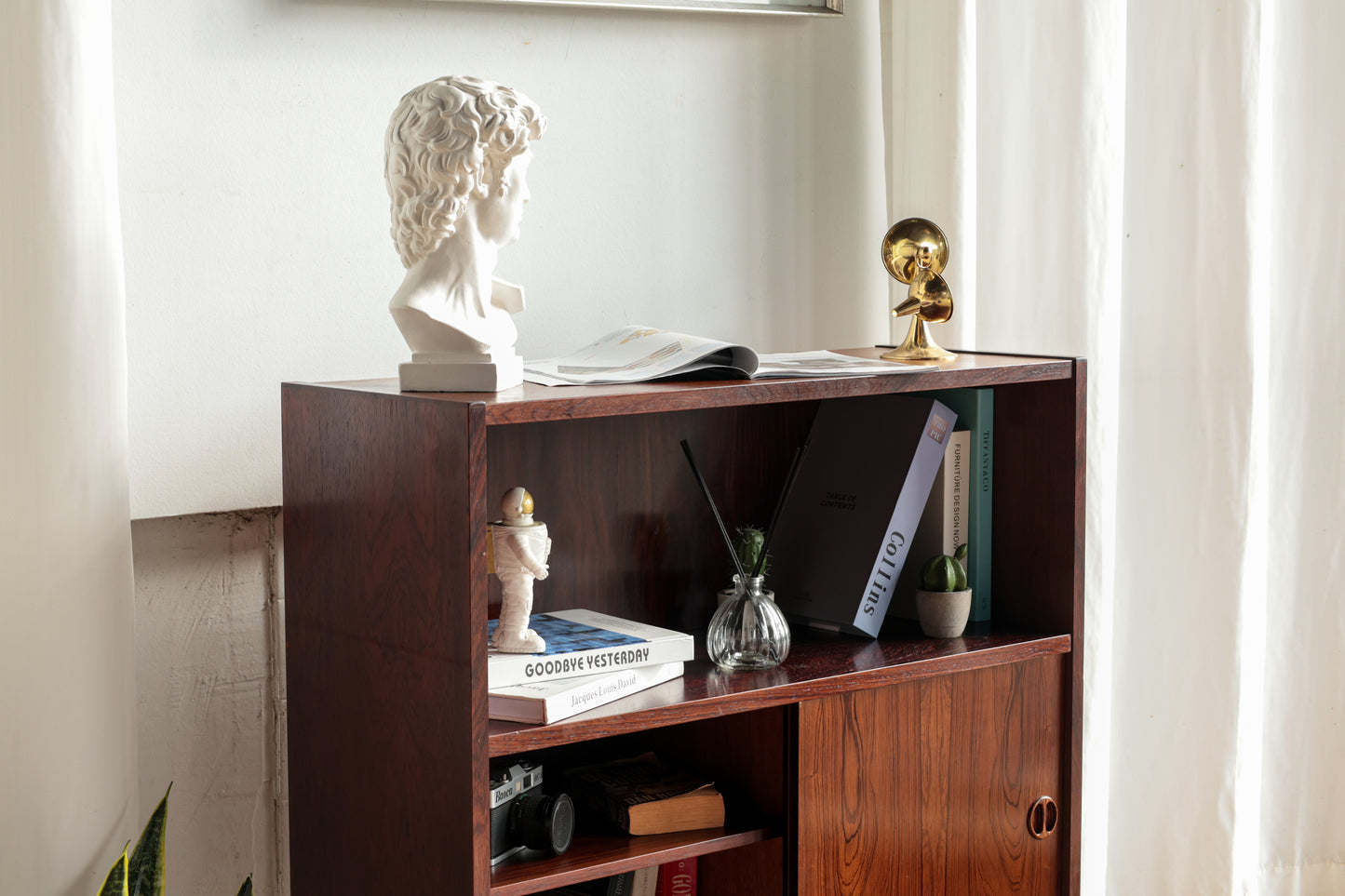 丹麥 玫瑰木 圓形把手 復古 收納櫃 OLDANMARK