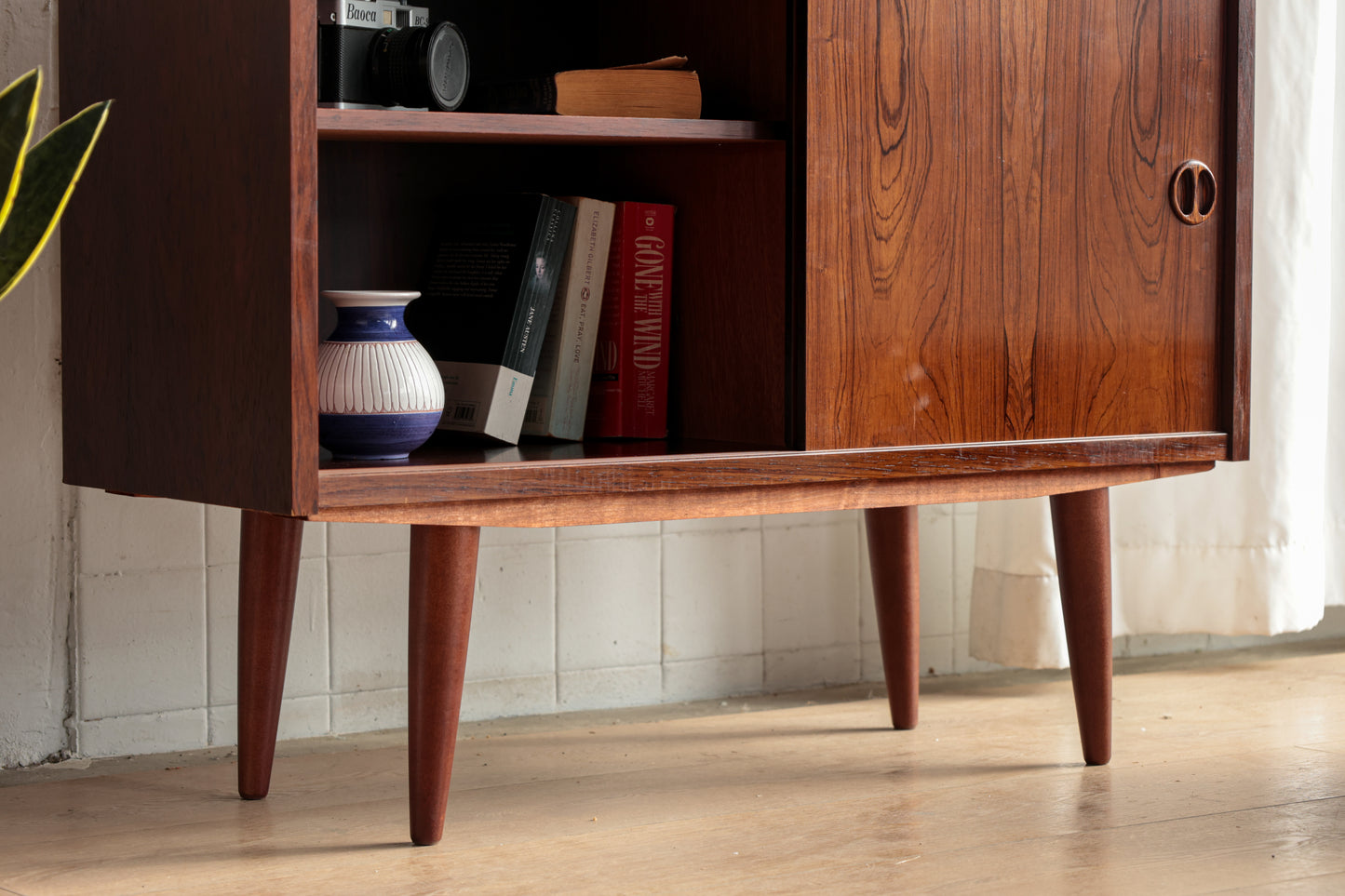 丹麥 玫瑰木 圓形把手 復古 收納櫃 OLDANMARK