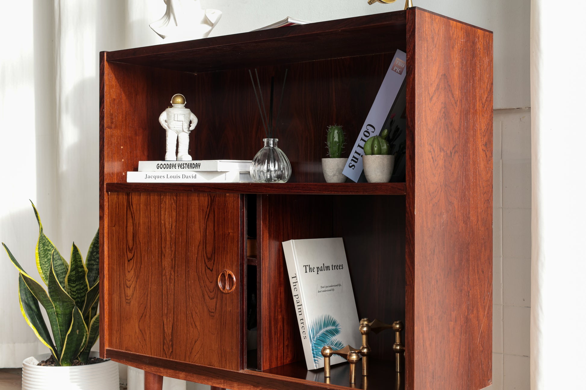 丹麥 玫瑰木 圓形把手 復古 收納櫃 OLDANMARK