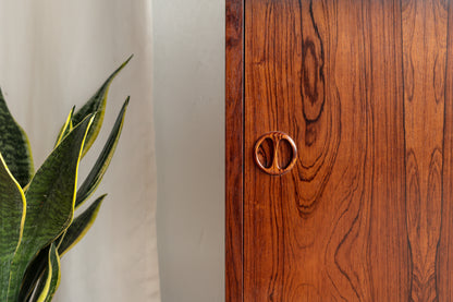 丹麥 玫瑰木 圓形把手 復古 收納櫃 OLDANMARK