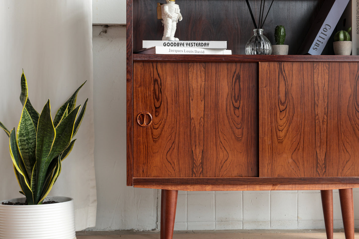 丹麥 玫瑰木 圓形把手 復古 收納櫃 OLDANMARK