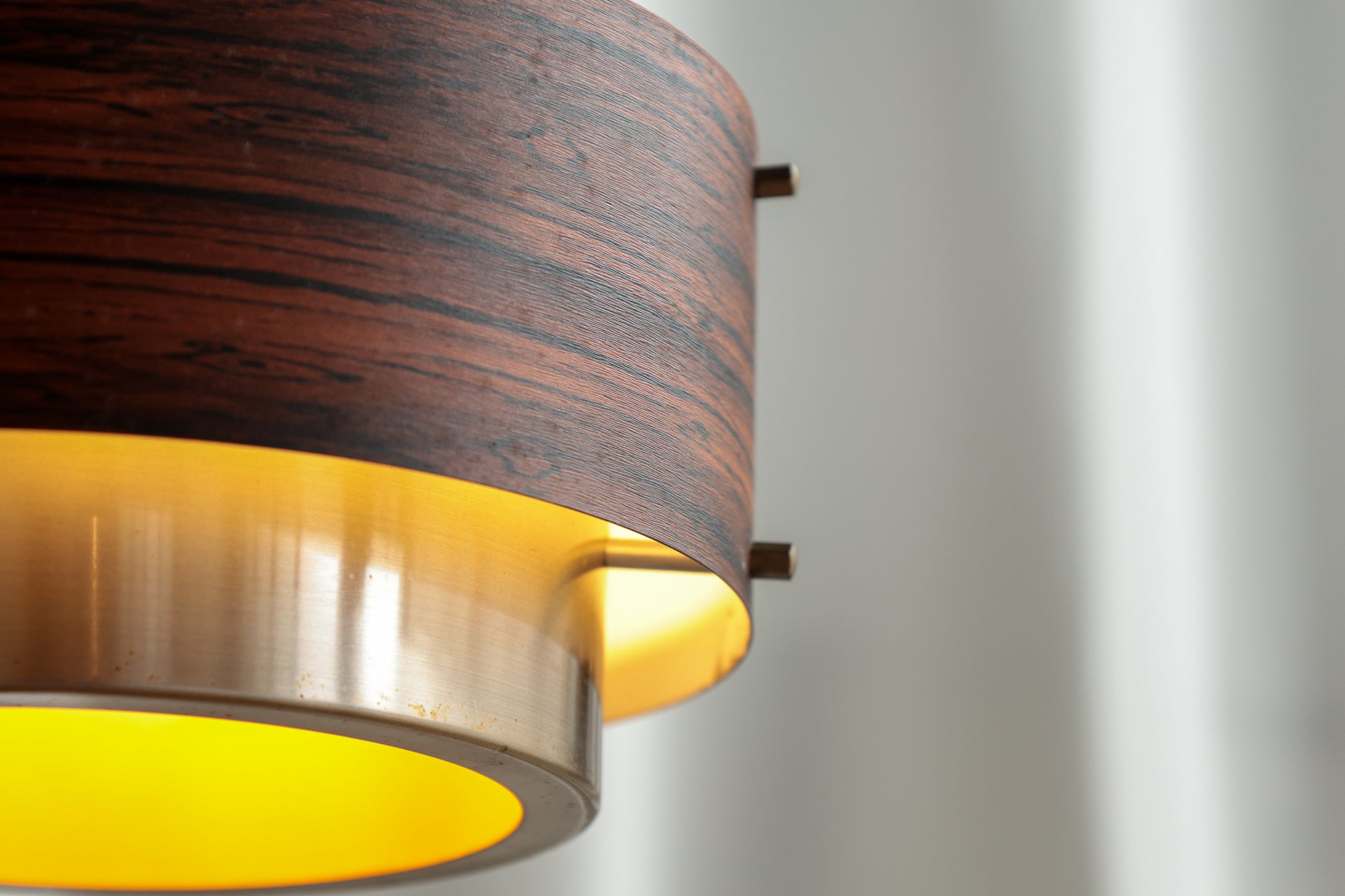 丹麥 玫瑰木飾帶 黃銅 吊燈 OLDANMARK