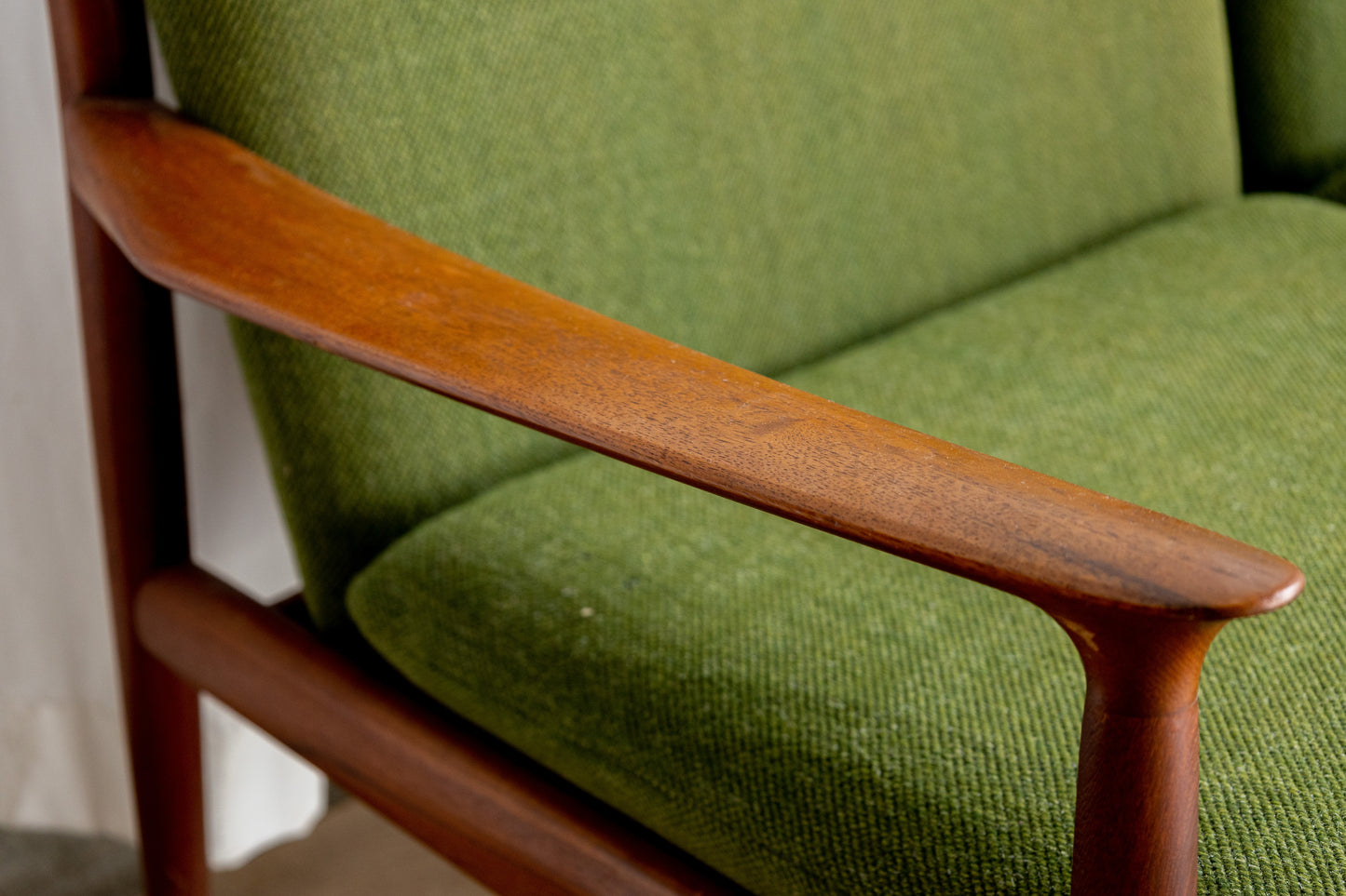 丹麥 柚木 扶手 三人沙發 OLDANMARK