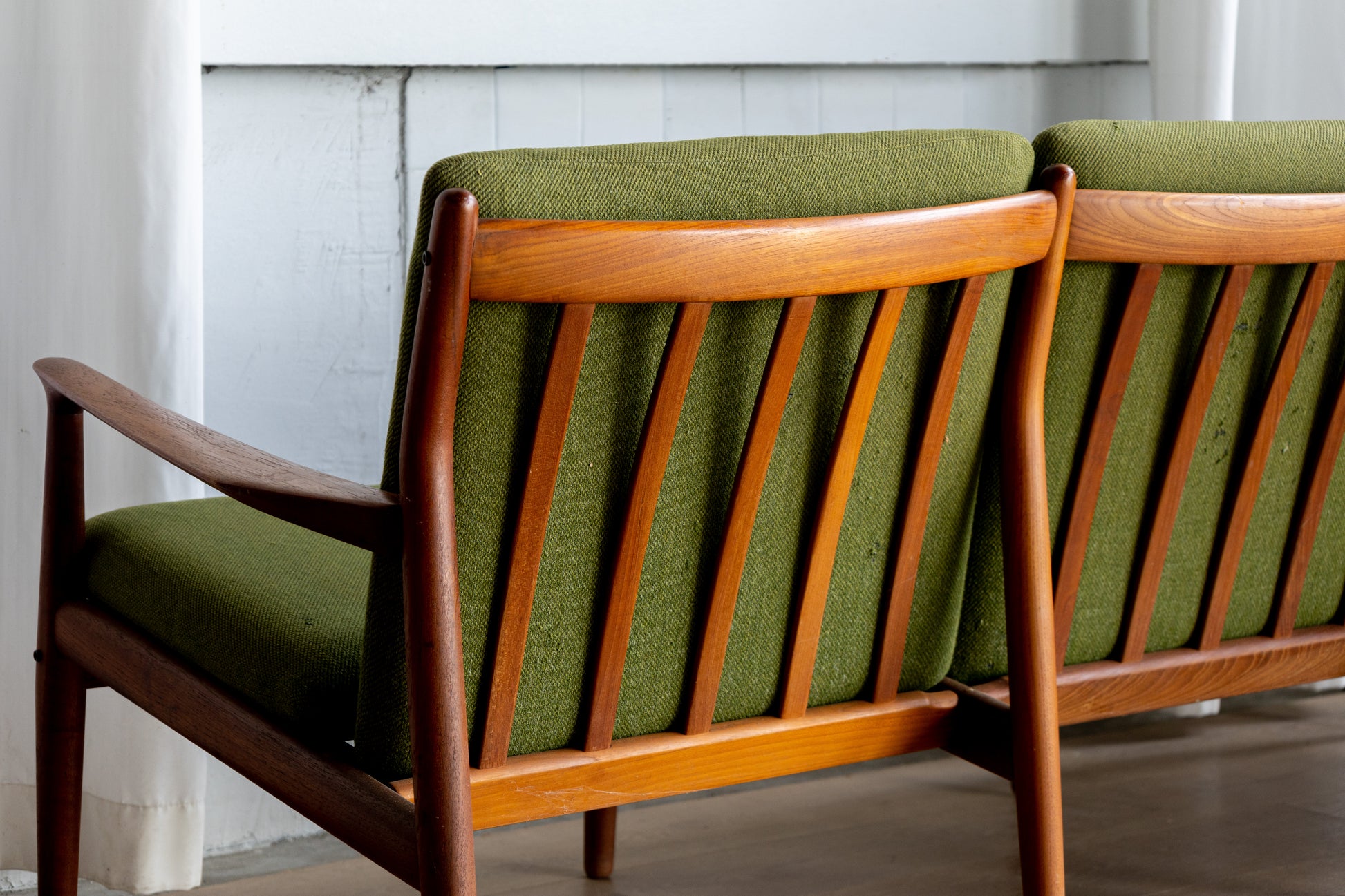 丹麥 柚木 扶手 三人沙發 OLDANMARK