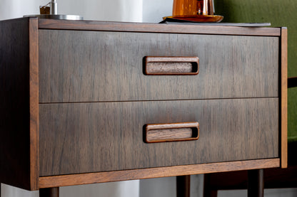 丹麥 現代風 玫瑰木 兩抽 邊櫃 OLDANMARK