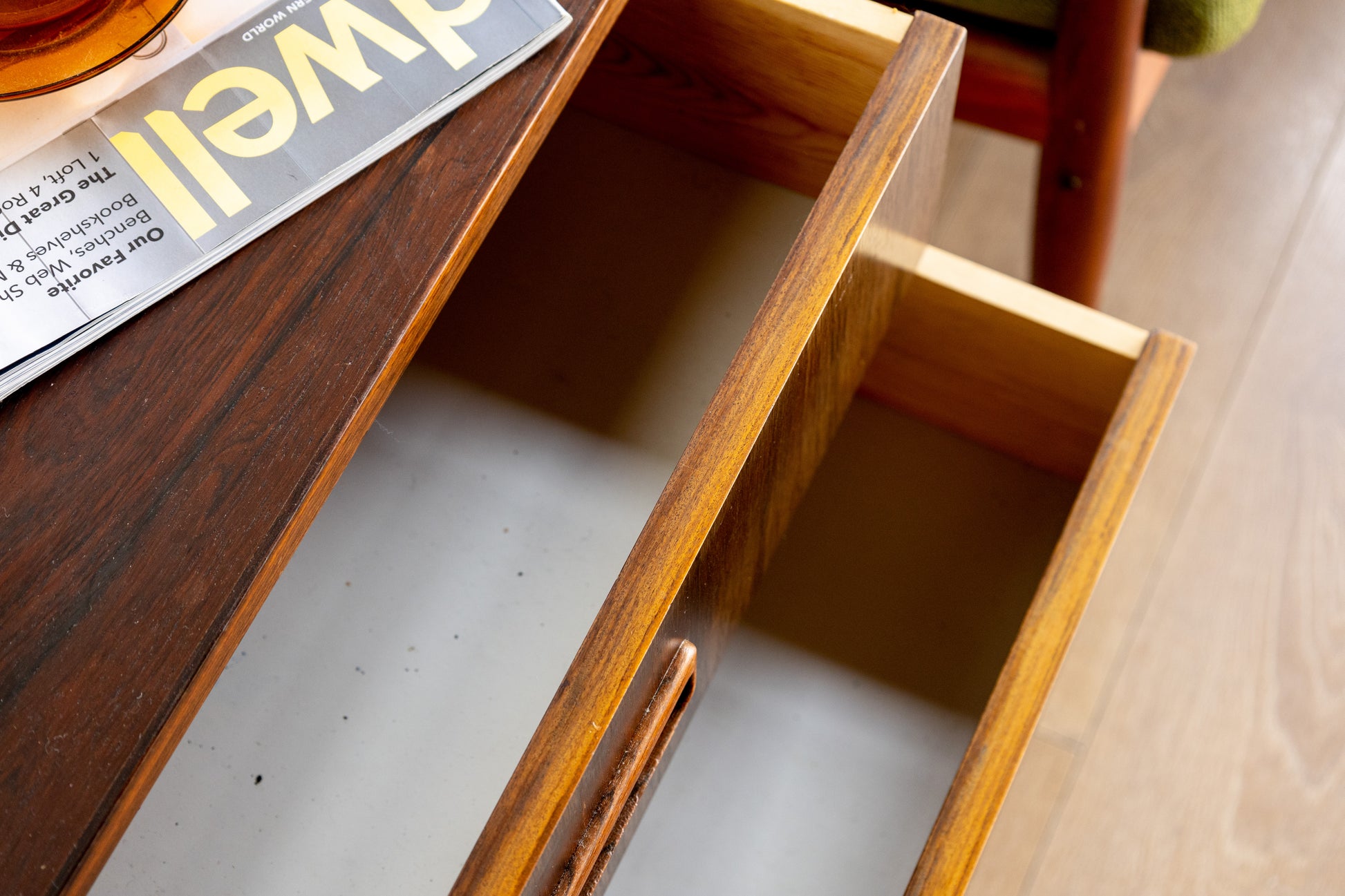 丹麥 現代風 玫瑰木 兩抽 邊櫃 OLDANMARK