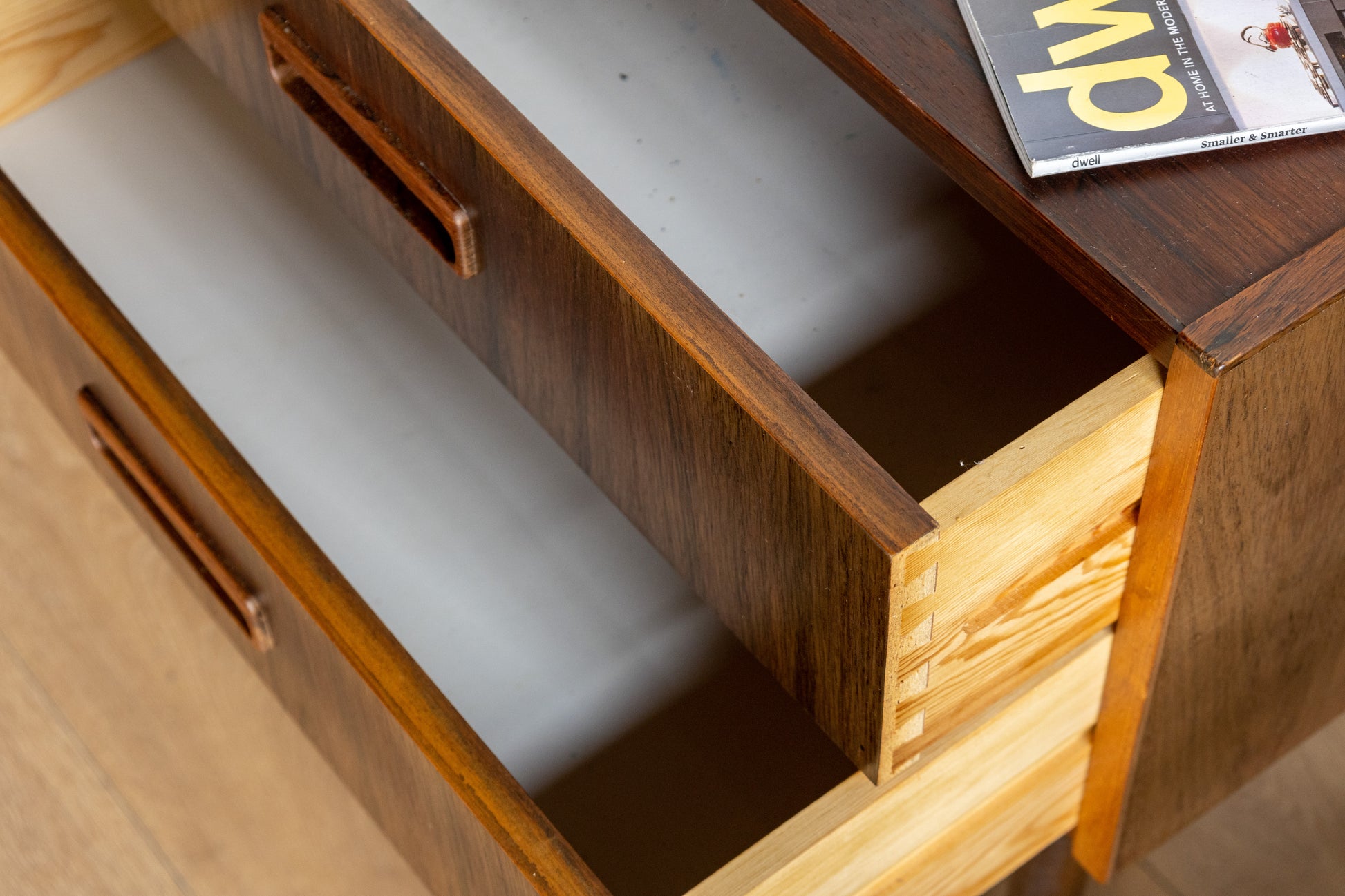 丹麥 現代風 玫瑰木 兩抽 邊櫃 OLDANMARK