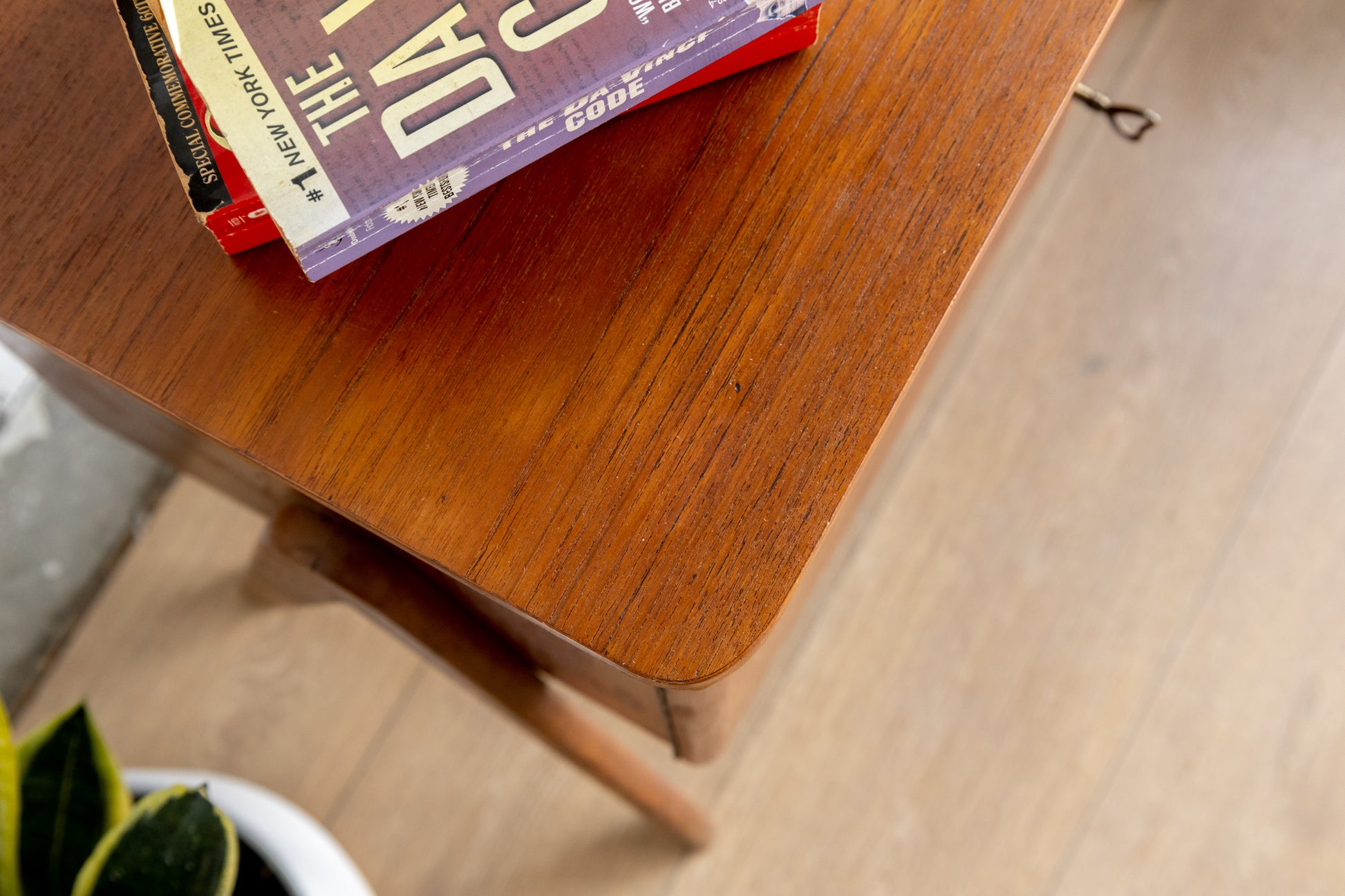 丹麥 柚木 A字腳 三抽 單門 邊櫃 OLDANMARK