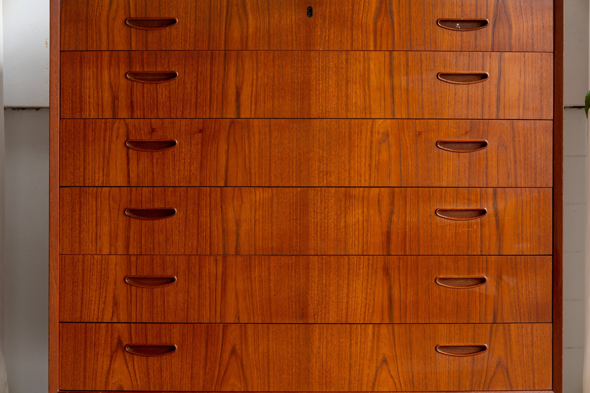 丹麥 現代風 柚木 六抽 高櫃 OLDANMARK