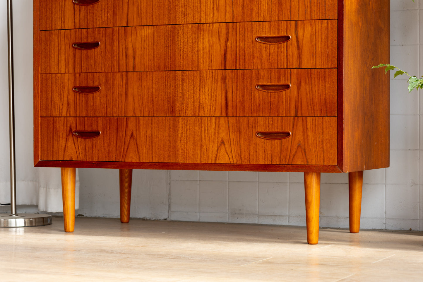 丹麥 現代風 柚木 六抽 高櫃 OLDANMARK