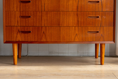 丹麥 現代風 柚木 六抽 高櫃 OLDANMARK