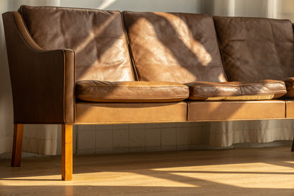Børge Mogensen Model 2209 真皮沙發 OLDANMARK
