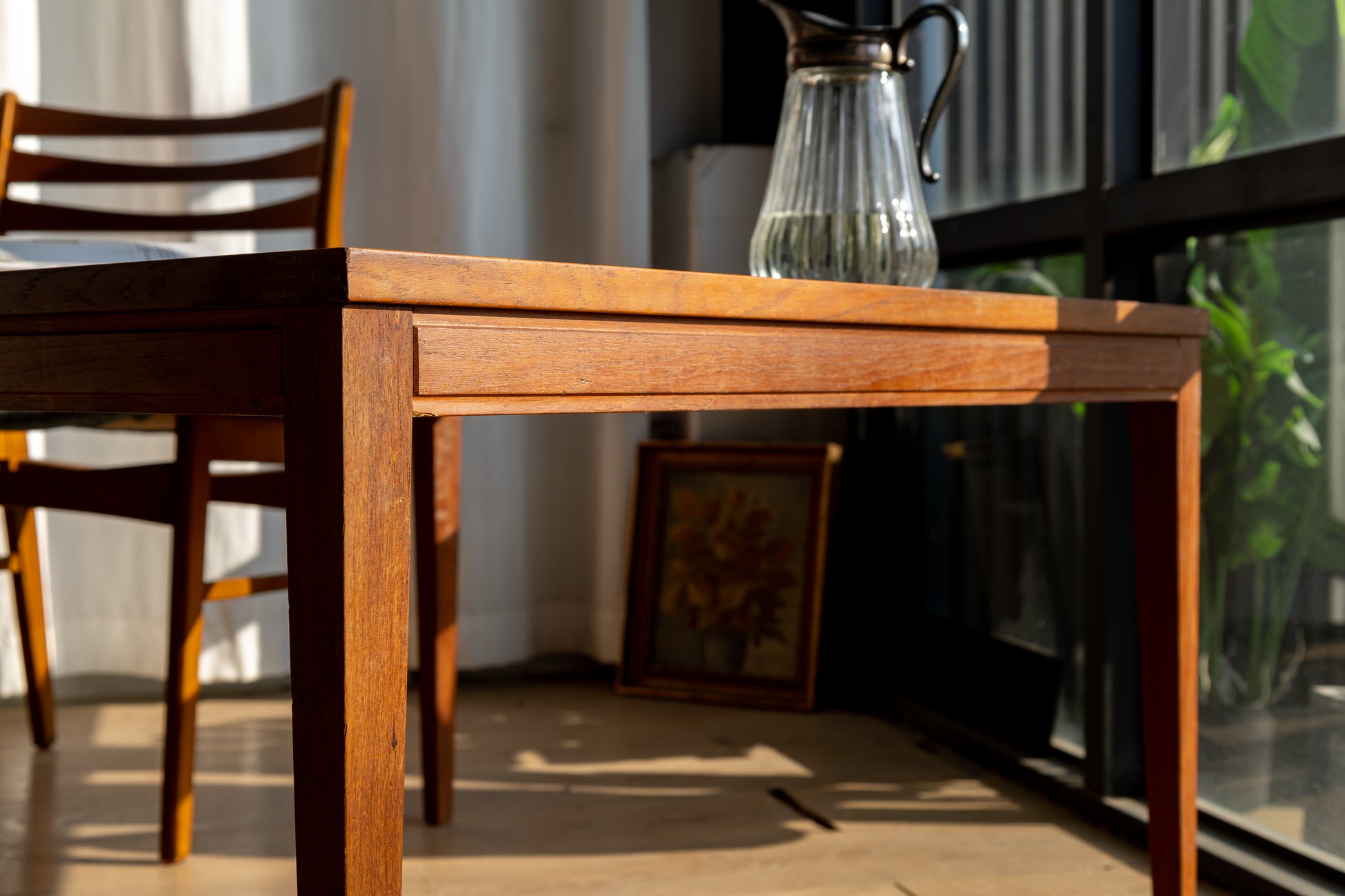 丹麥 柚木 藍色 馬賽克磁磚 邊桌 OLDANMARK