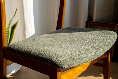 Johannes Andersen 柚木 綠絨布 餐椅 OLDANMARK