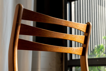 Johannes Andersen 柚木 綠絨布 餐椅 OLDANMARK