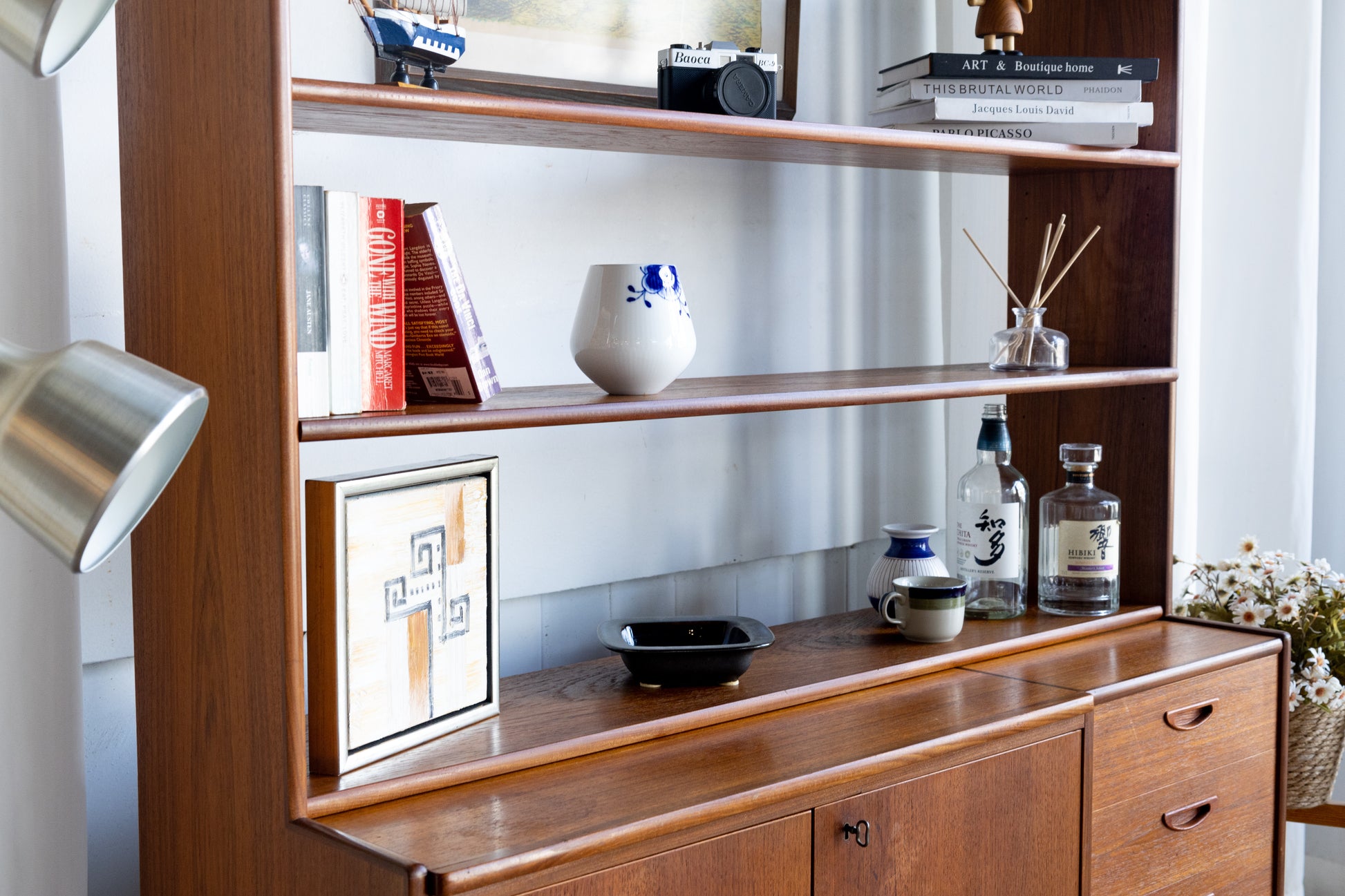 丹麥 柚木單門 四抽 書櫃 OLDANMARK