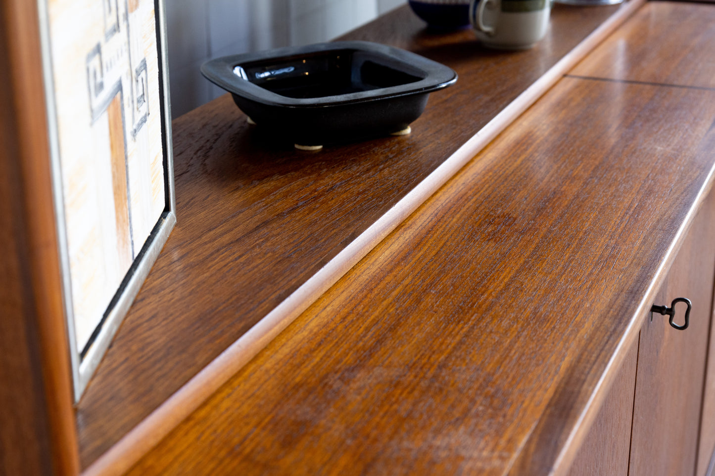 丹麥 柚木單門 四抽 書櫃 OLDANMARK