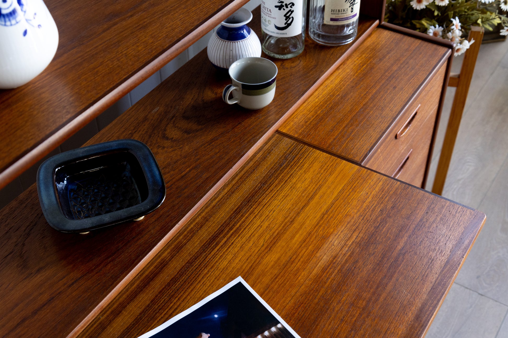 丹麥 柚木單門 四抽 書櫃 OLDANMARK