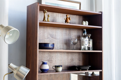 丹麥 玫瑰木 玻璃滑門 雙門 高櫃 OLDANMARK