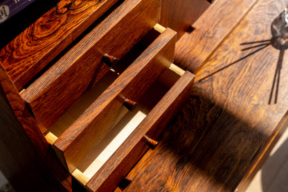 丹麥 玫瑰木 多功能 化妝 寫字櫃 OLDANMARK