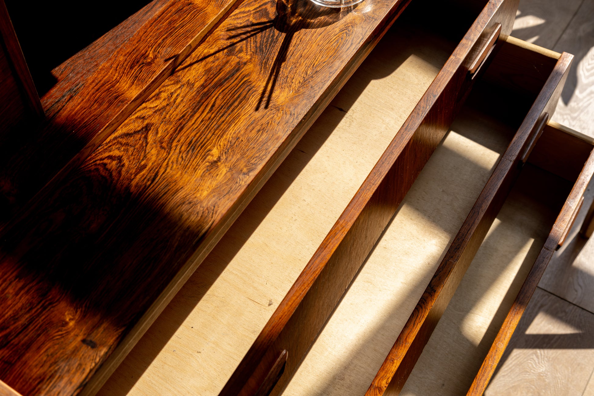 丹麥 玫瑰木 多功能 化妝 寫字櫃 OLDANMARK