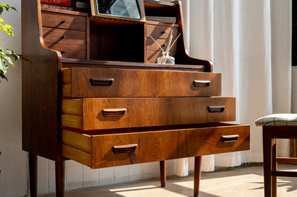 丹麥 玫瑰木 多功能 化妝 寫字櫃 OLDANMARK