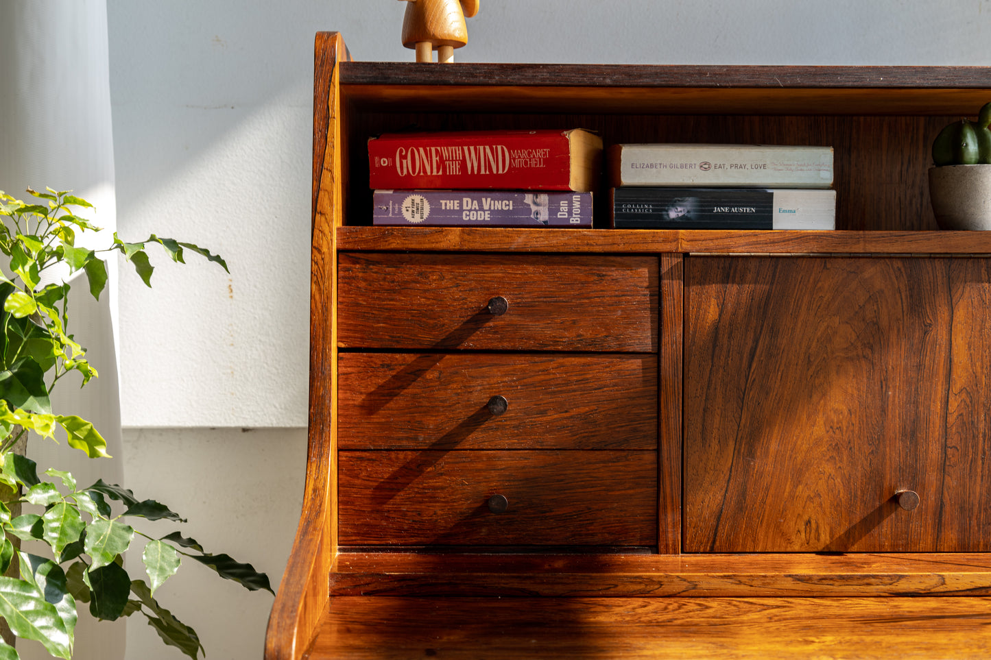 丹麥 玫瑰木 多功能 化妝 寫字櫃 OLDANMARK