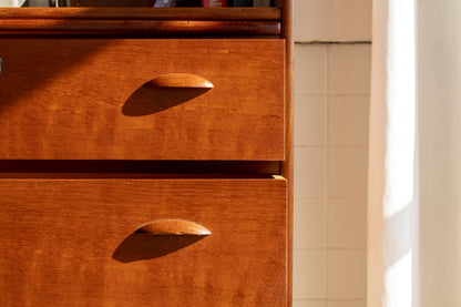 丹麥 現代風 柚木 雙層 寫字櫃 OLDANMARK