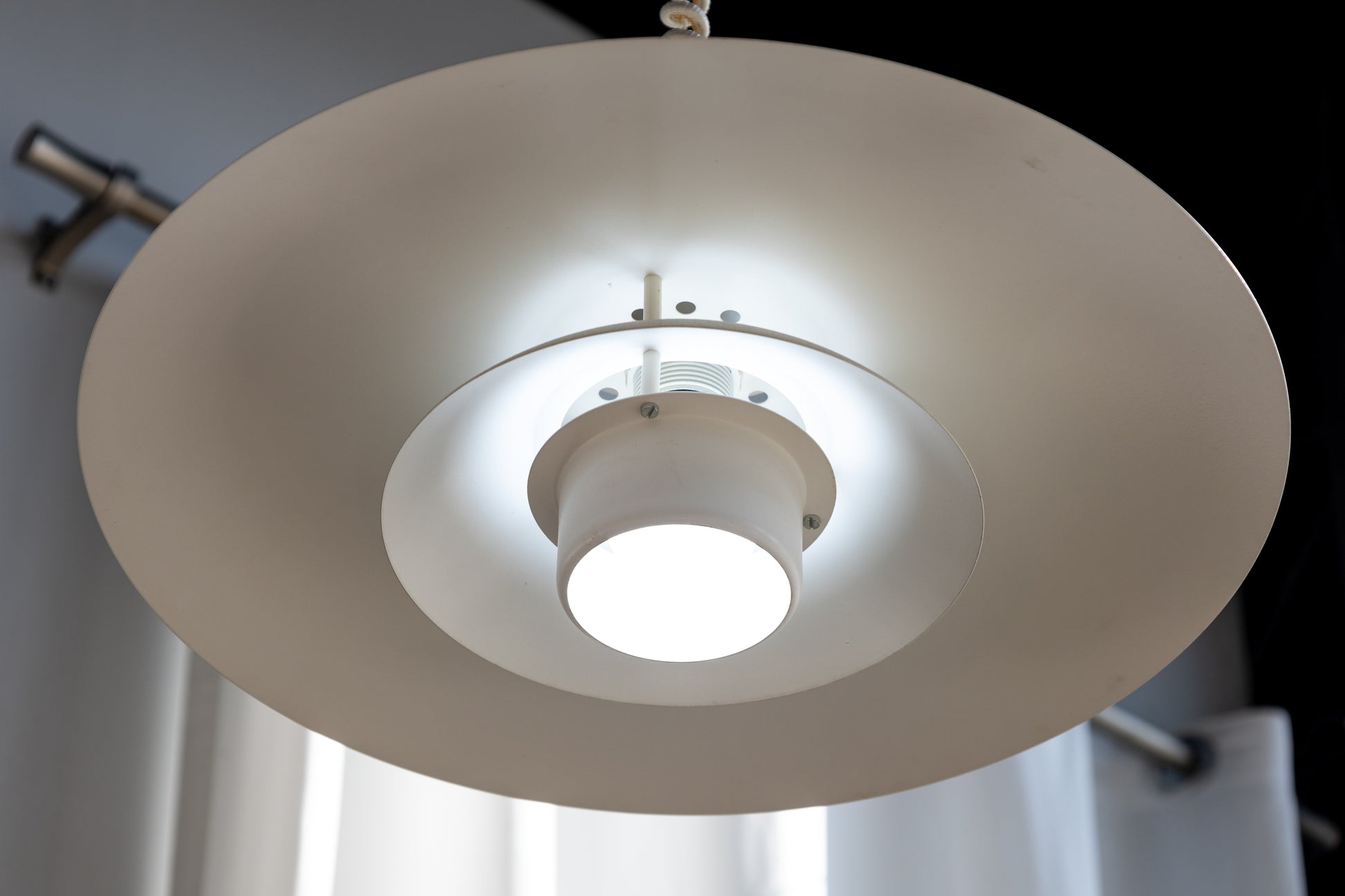 丹麥 多層次 白色 圓弧 吊燈 OLDANMARK