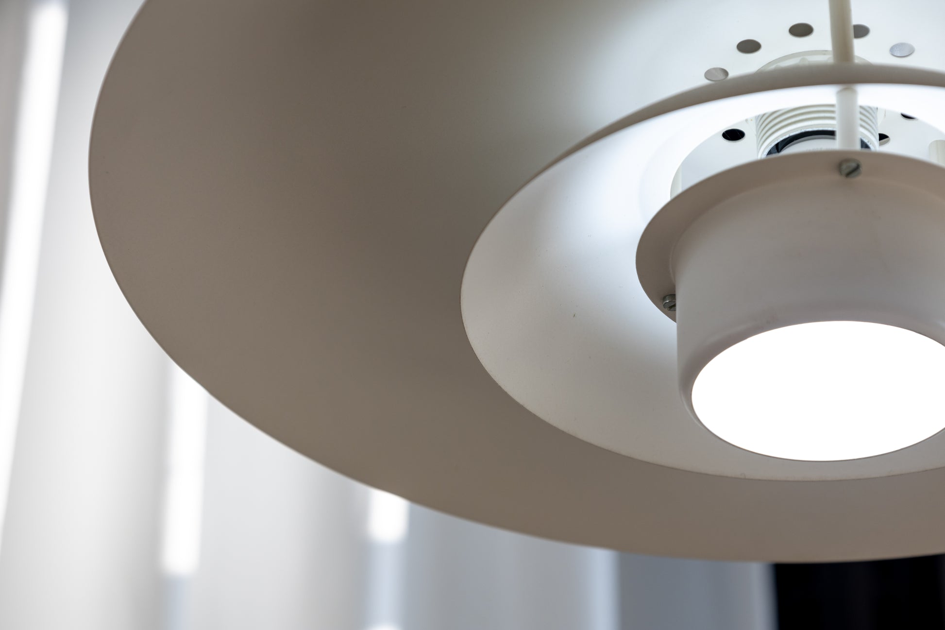 丹麥 多層次 白色 圓弧 吊燈 OLDANMARK