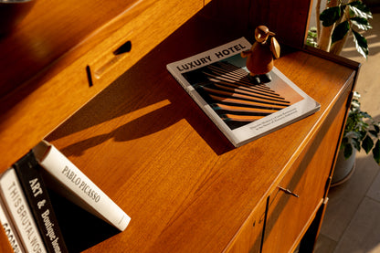 Skaraborgs Möbelindustri 瑞典 柚木 展示櫃 OLDANMARK