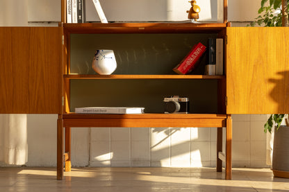 Skaraborgs Möbelindustri 瑞典 柚木 展示櫃 OLDANMARK